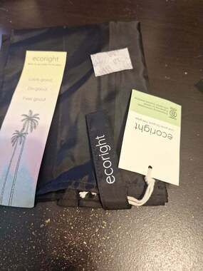EcoRight Sustainable Black Tote Bag with Original Tags
